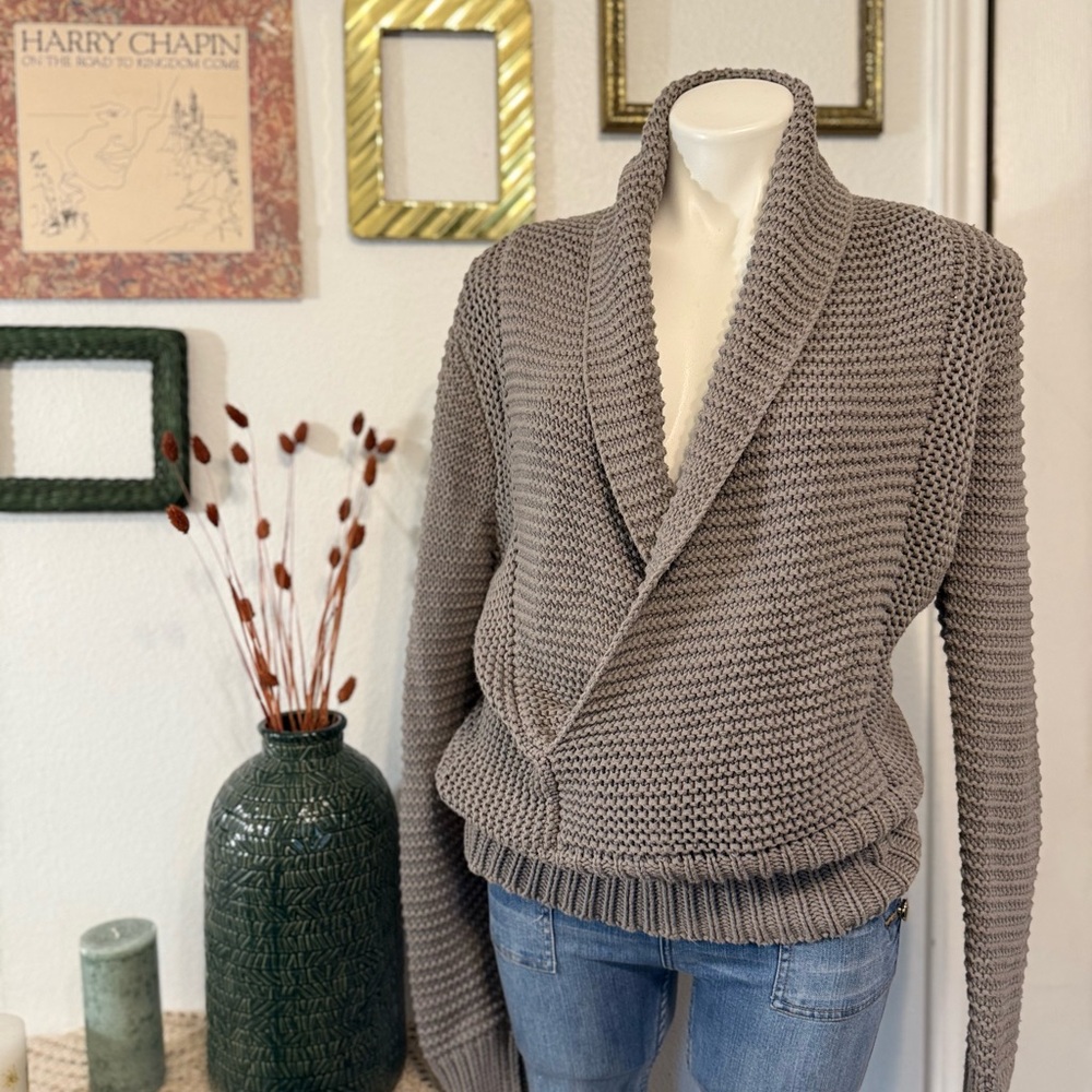 American Eagle Outfitters Taupe Cardigan